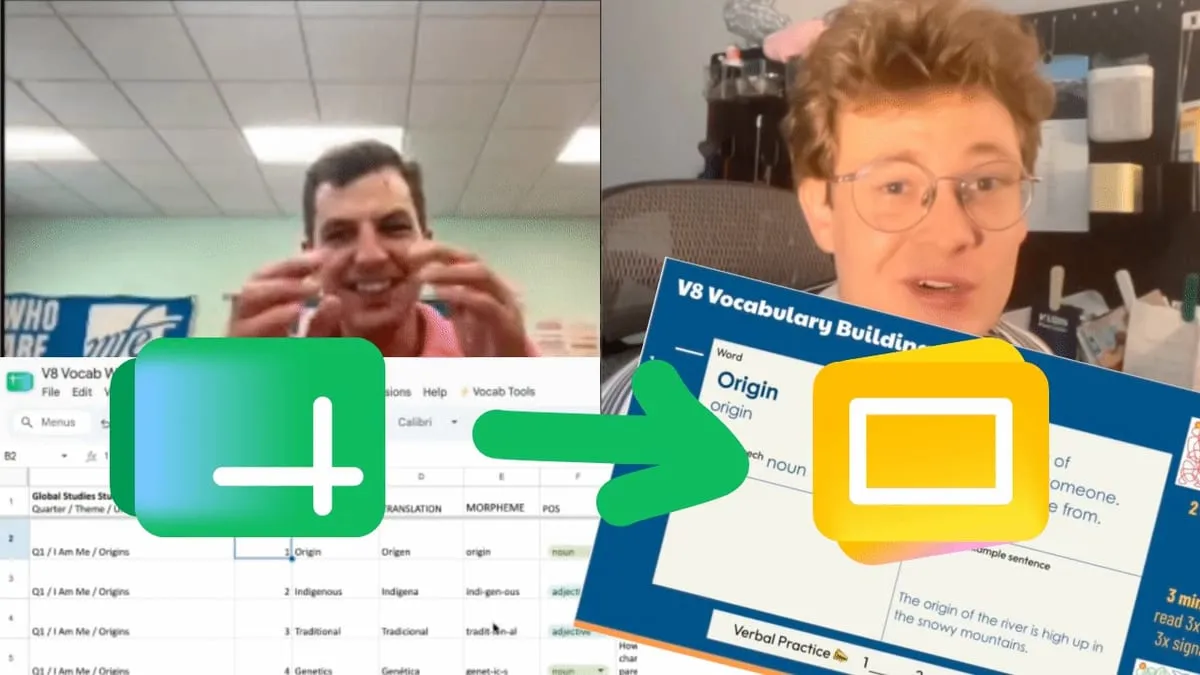 320 Turning a vocabulary spreadsheet into Google Slides