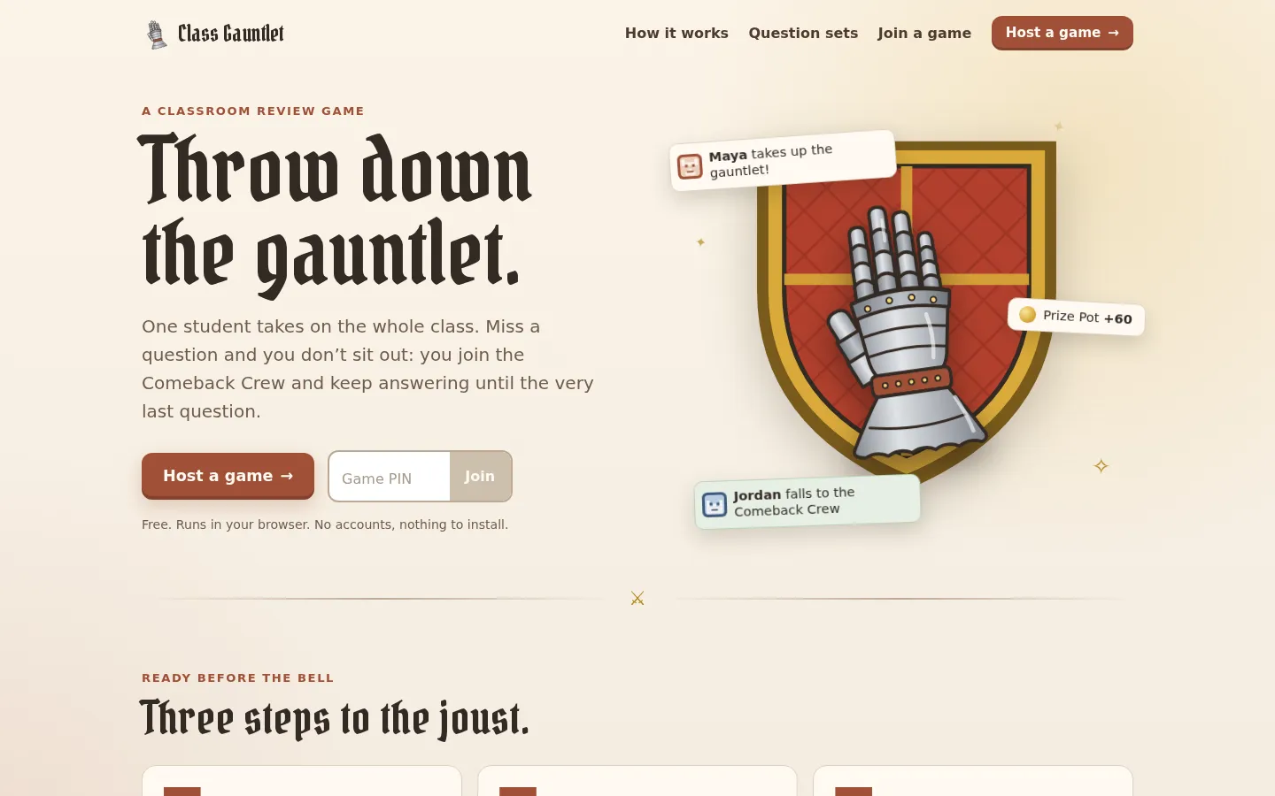 Class Gauntlet screenshot