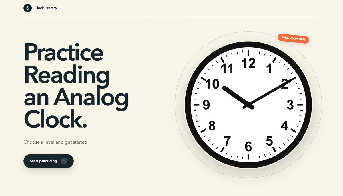 Clock Literacy screenshot