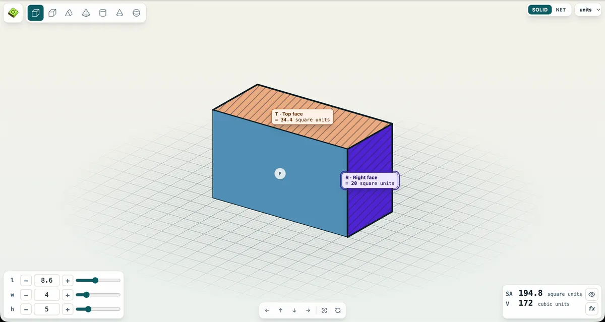 Geometric Solids screenshot