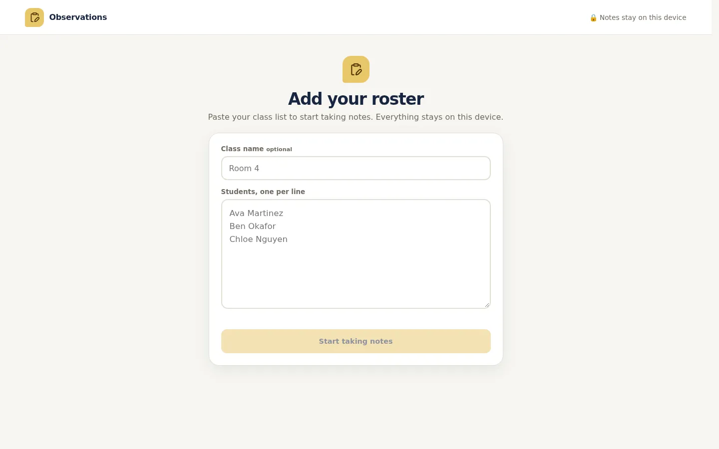IEP Behavior Tracker screenshot
