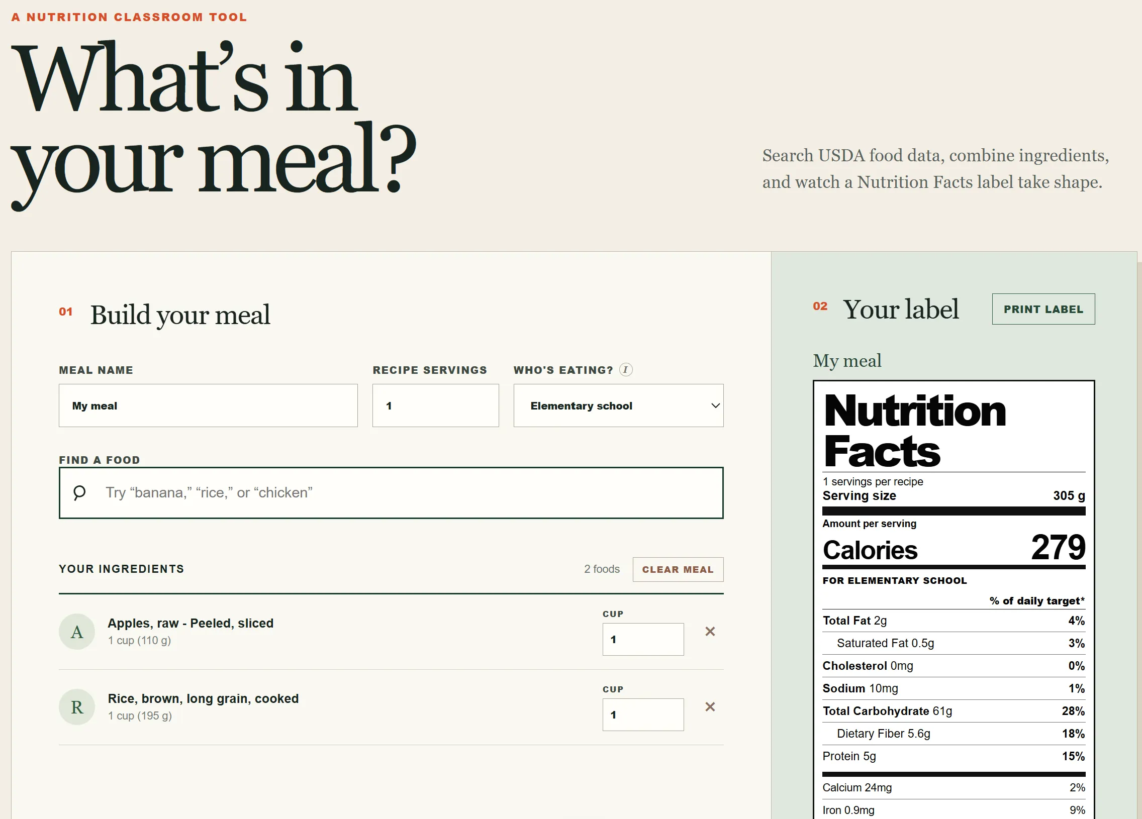 Label Your Lunch screenshot